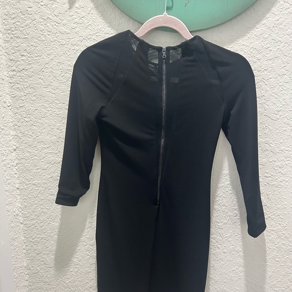 Alice + Olivia Black Long Sleeve Dress - Picture 4 of 12